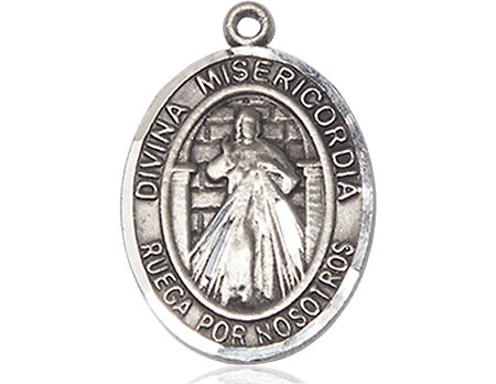 Sterling Silver Divina Misericordia Medal
