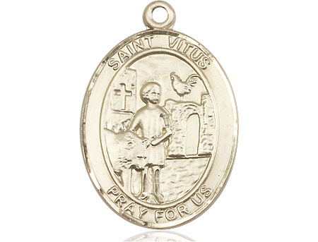 14kt Gold Filled Saint Vitus Medal