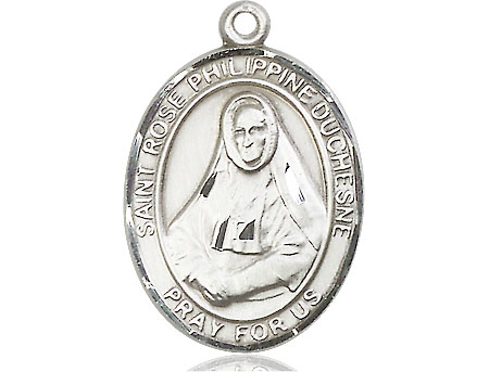 Sterling Silver Saint Rose Philippine Medal