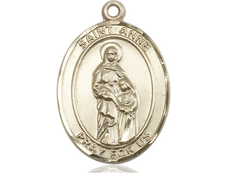 14kt Gold Filled Saint Anne Medal