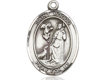 Sterling Silver Saint Rocco Medal