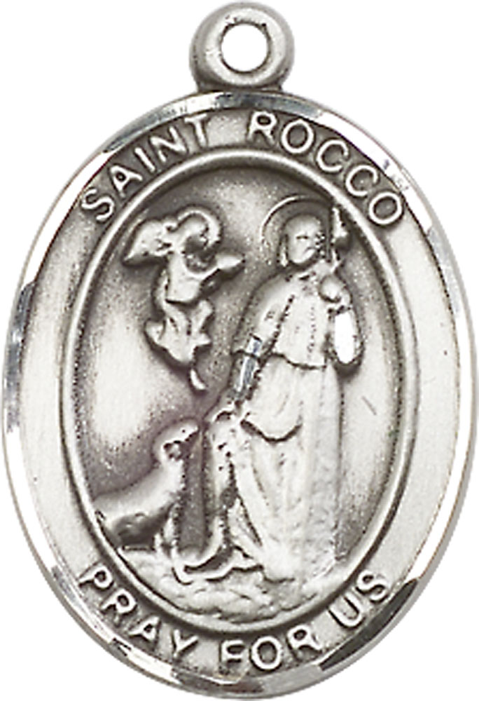 Sterling Silver Saint Rocco Medal