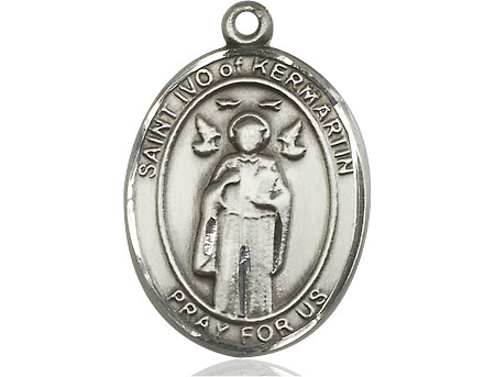 Sterling Silver Saint Ivo Medal