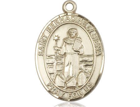 14kt Gold Filled Saint Bernadine of Sienna Medal