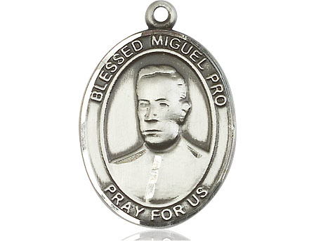 Sterling Silver Blessed Miguel Pro Medal