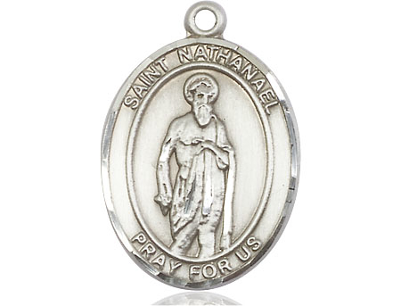 Sterling Silver Saint Nathanael Medal