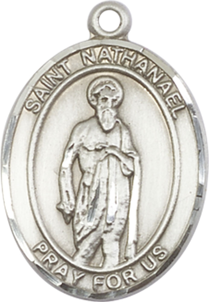 Sterling Silver Saint Nathanael Medal