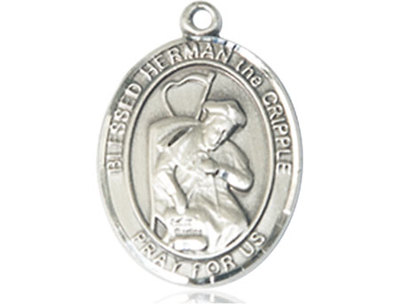 Sterling Silver Blessed Herman the Cripple Medal