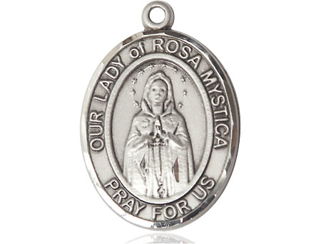 Sterling Silver Our Lady of Rosa Mystica Medal