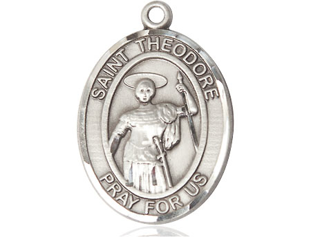 Sterling Silver Saint Theodore Stratelates Medal