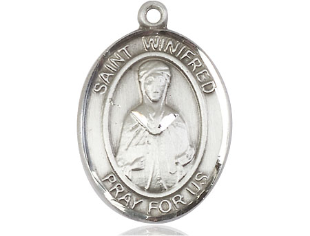 Sterling Silver Saint Winifred of Wales Medal