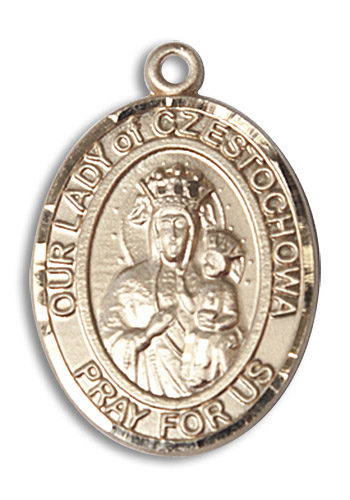 14kt Gold Filled Our Lady of Czestochowa Medal