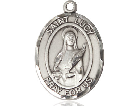 Sterling Silver Saint Lucy Medal