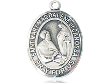 Sterling Silver Saint Mary Magdalene of Canossa Medal