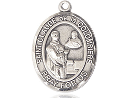 Sterling Silver Saint Claude de la Colombiere Medal