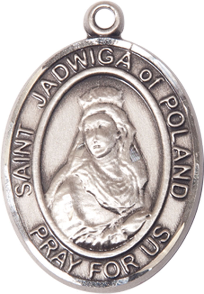 Sterling Silver Saint Jadwiga of Poland Medal