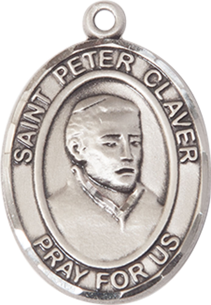 Sterling Silver Saint Peter Claver Medal