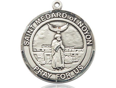 Sterling Silver Saint Medard of Noyon Medal