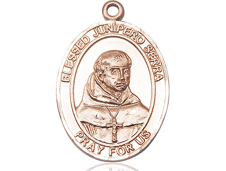 14kt Gold Filled Saint Junipero Serra Medal