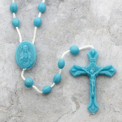 Aqua String Rosary
