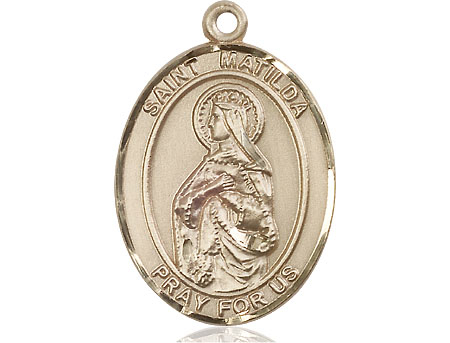 14kt Gold Filled Saint Matilda Medal