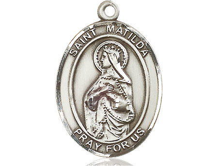 Sterling Silver Saint Matilda Medal