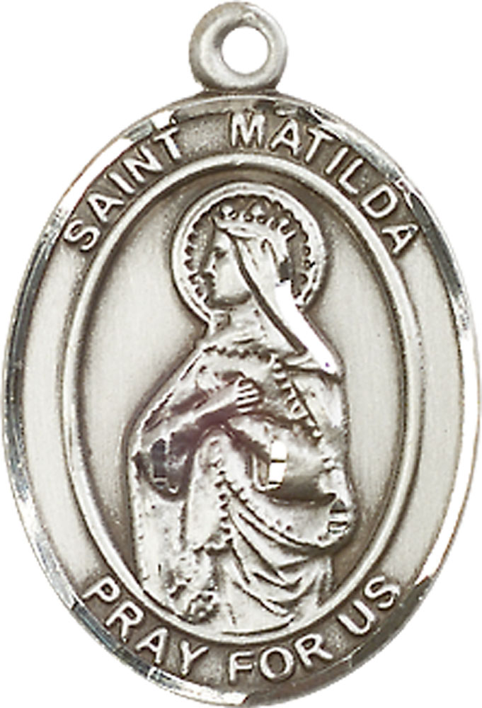 Sterling Silver Saint Matilda Medal