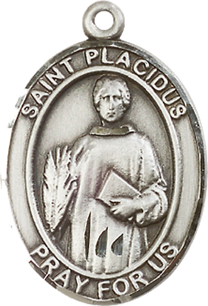 Sterling Silver Saint Placidus Medal