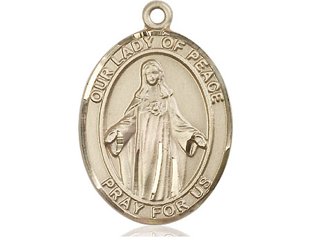 14kt Gold Filled Our Lady of Peace Medal