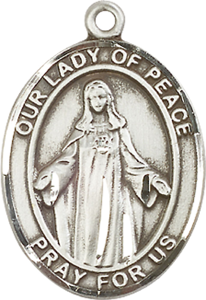 Sterling Silver Our Lady of Peace Medal