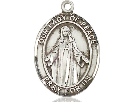 Sterling Silver Our Lady of Peace Medal