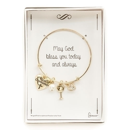 Gold color First Communion bracelet - Communion