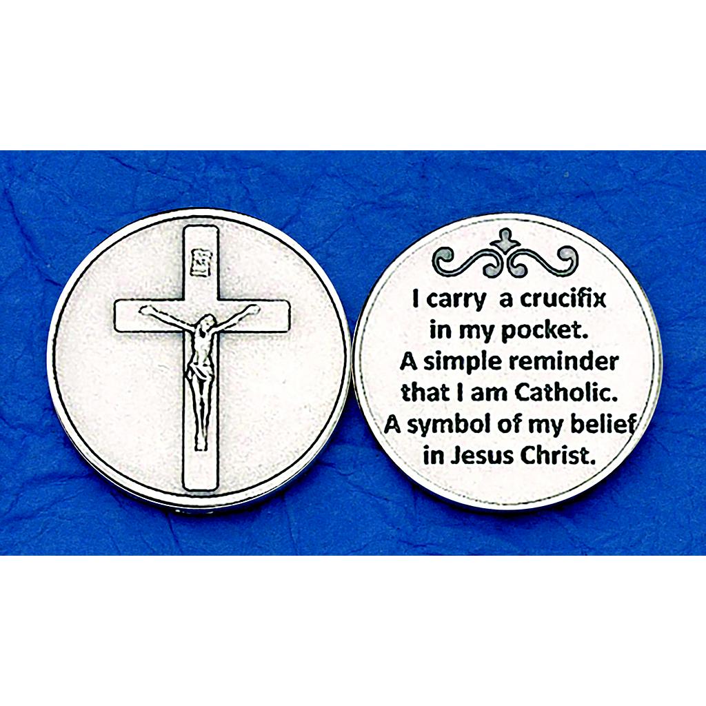 I Carry A Crucifix Pocket Token