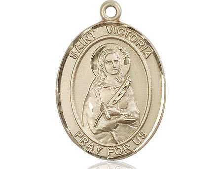 14kt Gold Filled Saint Victoria Medal