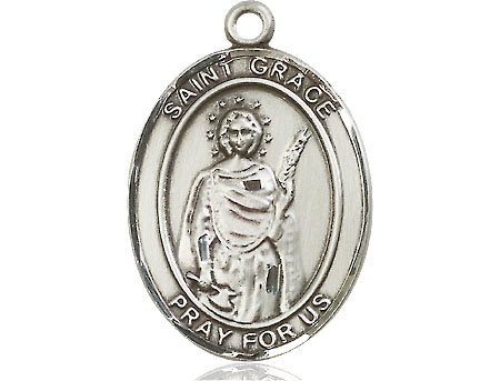 Sterling Silver Saint Grace Medal