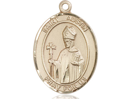 14kt Gold Filled Saint Austin Medal