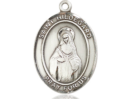 Sterling Silver Saint Hildegard von Bingen Medal