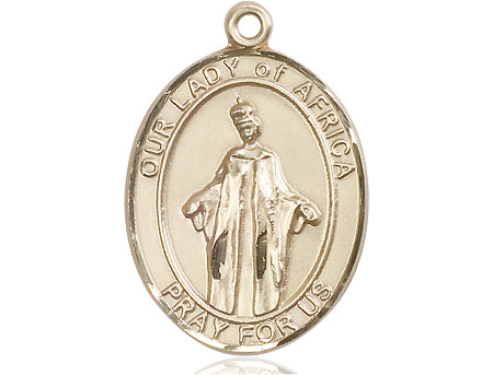 14kt Gold Filled Our Lady of Africa Medal