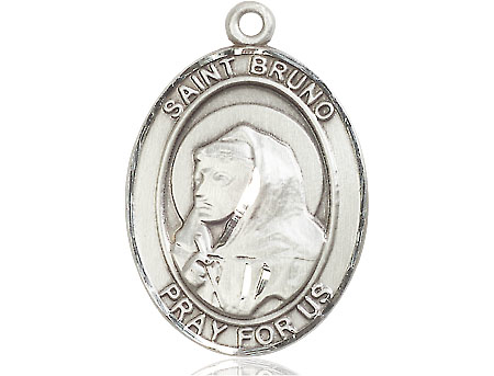 Sterling Silver Saint Bruno Medal