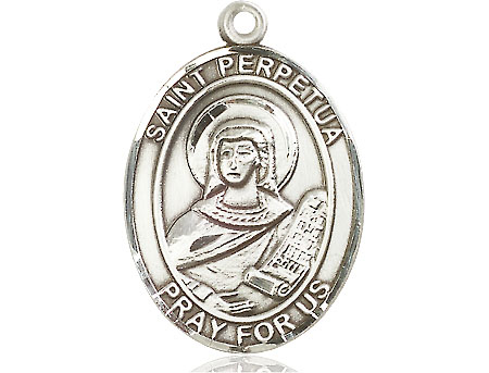 Sterling Silver Saint Perpetua Medal