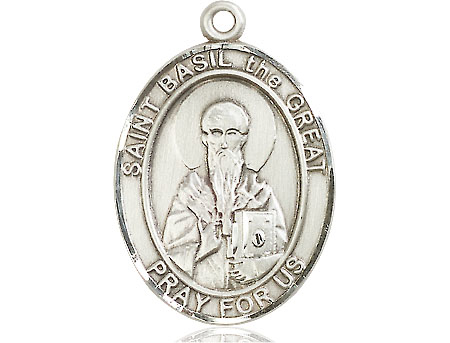 Sterling Silver Saint Basil the Great Medal