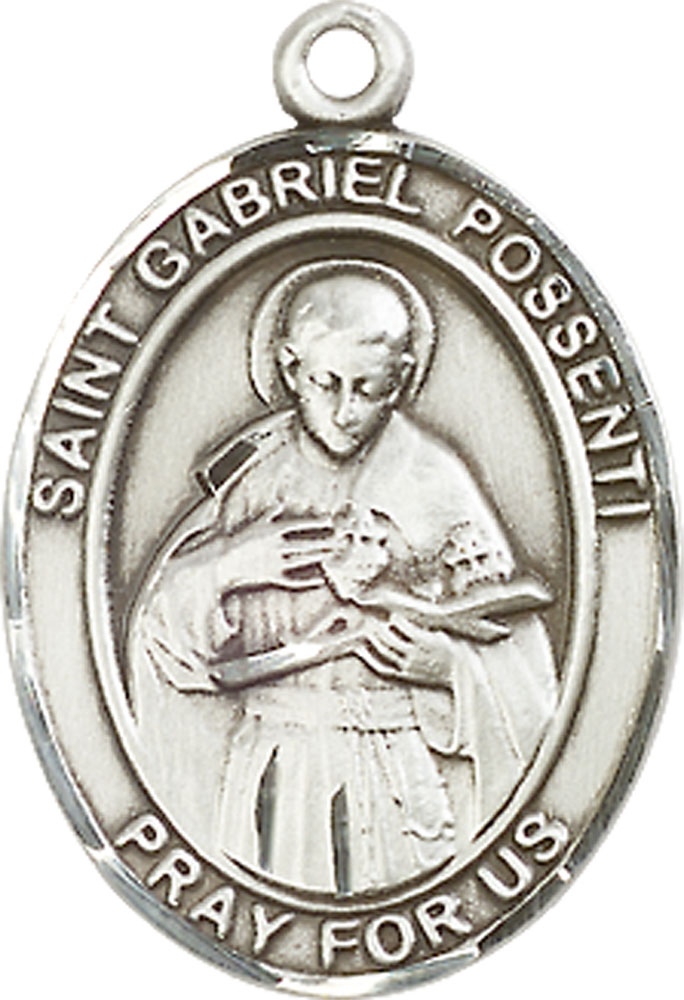 Sterling Silver Saint Gabriel Possenti Medal