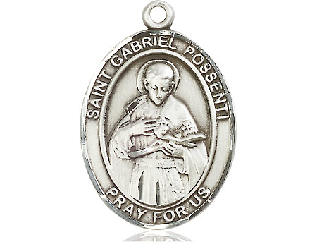 Sterling Silver Saint Gabriel Possenti Medal