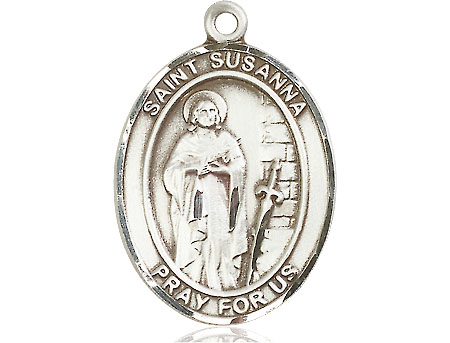 Sterling Silver Saint Susanna Medal