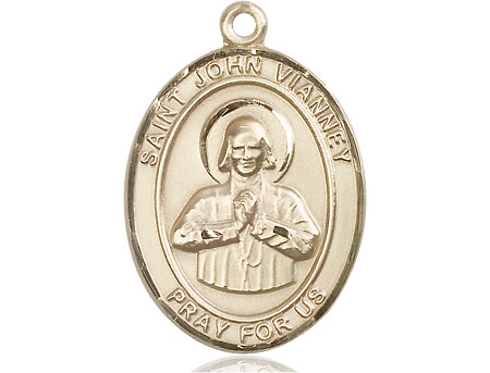 14kt Gold Filled Saint John Vianney Medal