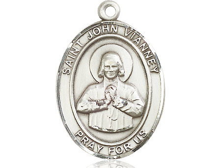 Sterling Silver Saint John Vianney Medal