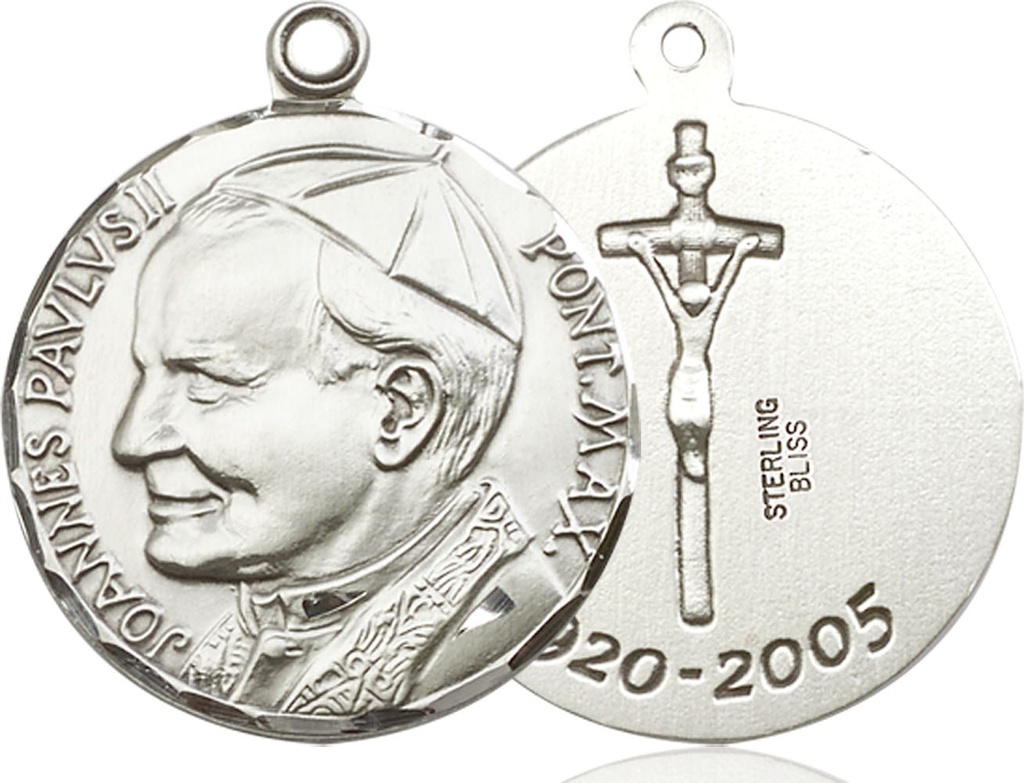 Sterling Silver Saint John Paul II Medal