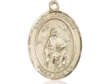 14kt Gold Filled Saint Deborah Medal