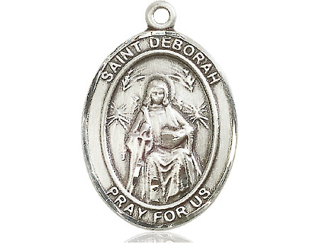 Sterling Silver Saint Deborah Medal