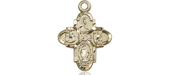 14kt Gold Filled 4-Way Medal